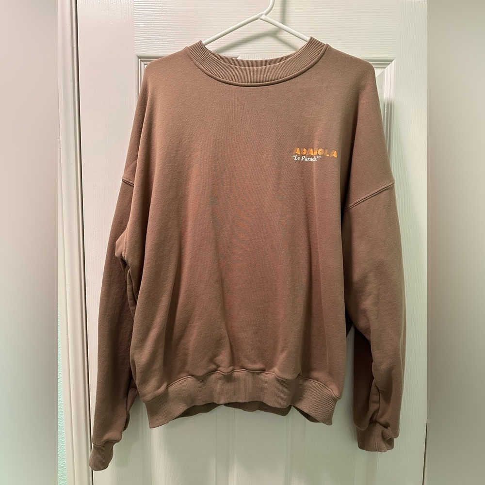 Adanola Tan Crewneck Sweater